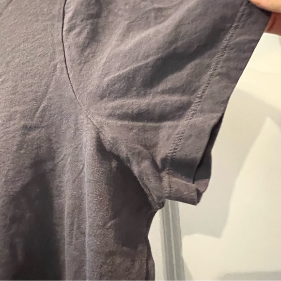 Madewell Gray Cropped T-Shirt Size Large - Picture 3 of 8